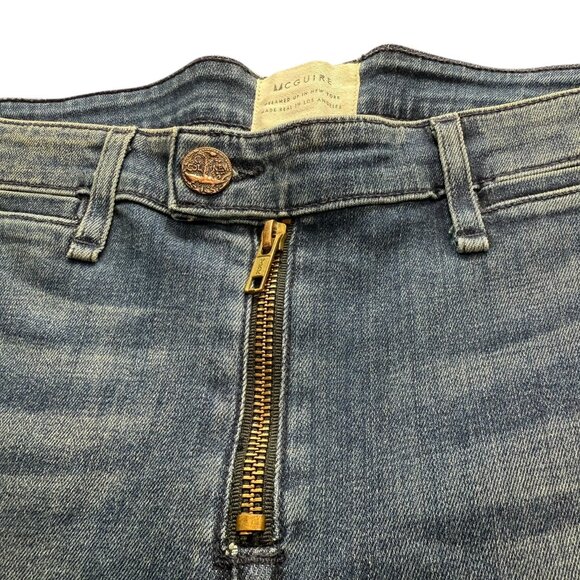 MCGUIRE Anthropologie Jeans Size Women's 31.  Gotham Slim.  Zip Fly USA Made - Picture 4 of 16